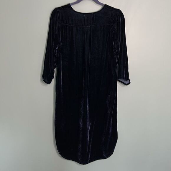 CP Shades Halle Dress Crushed Velvet Navy - Picture 7 of 8